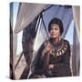 La Bible The Bible by JohnHuston with Ava Gardner, 1966 (photo)-null-Stretched Canvas