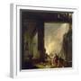 La blanchisserie-Hubert Robert-Framed Giclee Print