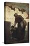 La Blanchisseuse-Honore Daumier-Stretched Canvas