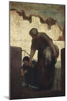 La Blanchisseuse-Honore Daumier-Mounted Giclee Print