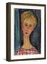 La Blonde Aux Boucles D'Oreille, 1918-1919-Amedeo Modigliani-Framed Giclee Print