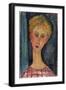 La Blonde Aux Boucles D'Oreille, 1918-1919-Amedeo Modigliani-Framed Giclee Print
