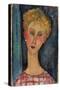 La Blonde Aux Boucles D'Oreille, 1918-1919-Amedeo Modigliani-Stretched Canvas