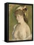 La blonde aux seins nus-Edouard Manet-Framed Stretched Canvas