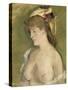 La blonde aux seins nus-Edouard Manet-Stretched Canvas