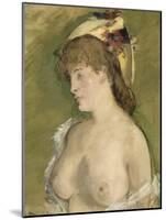 La blonde aux seins nus-Edouard Manet-Mounted Giclee Print