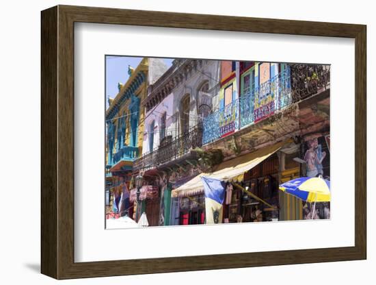 La Boca District, known for its Vibrant Colours, Restaurants and the Tango, Buenos Aires, Argentina-Peter Groenendijk-Framed Photographic Print