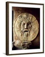 La Bocca della Verit�The Mouth of Truth), Roman Relief of the Face of the Sea God Oceanus-null-Framed Photographic Print