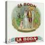 La Boda Brand Cigar Box Label-Lantern Press-Stretched Canvas