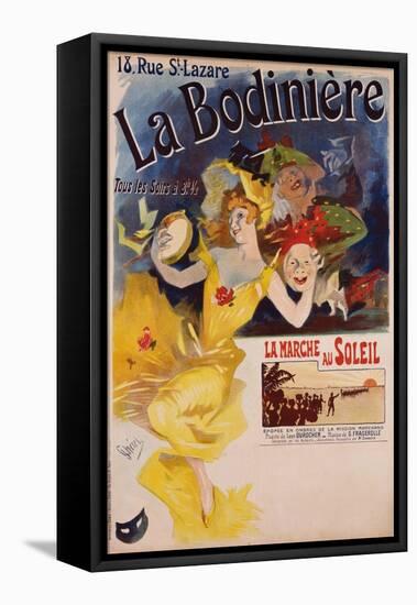 La Bodiniere Poster-Jules Chéret-Framed Stretched Canvas