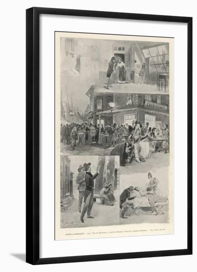 La Boheme Assorted Scenes from the First Paris Performance-G. Amato-Framed Art Print