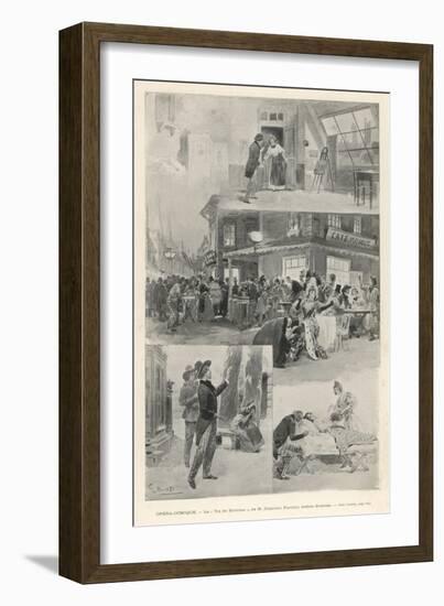 La Boheme Assorted Scenes from the First Paris Performance-G. Amato-Framed Art Print