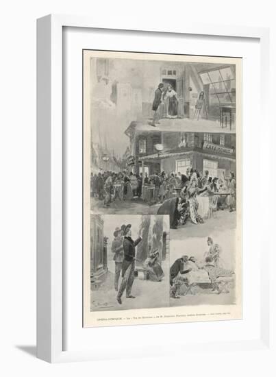 La Boheme Assorted Scenes from the First Paris Performance-G. Amato-Framed Art Print