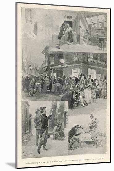 La Boheme Assorted Scenes from the First Paris Performance-G. Amato-Mounted Art Print