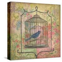 La Boheme Bird I-Kate McRostie-Stretched Canvas