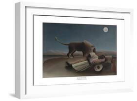 La Bohémienne Endormie 1897-Henri Rousseau-Framed Giclee Print