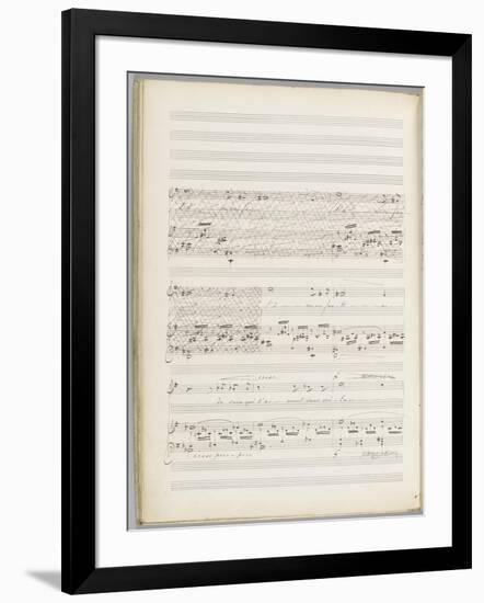 La bonne chanson. Voix, piano. Op. 61 : Mélodie "N'est-ce pas ? Nous irons gais et lents"-Gabriel Fauré-Framed Giclee Print