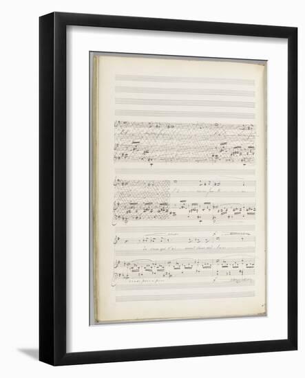 La bonne chanson. Voix, piano. Op. 61 : Mélodie "N'est-ce pas ? Nous irons gais et lents"-Gabriel Fauré-Framed Giclee Print