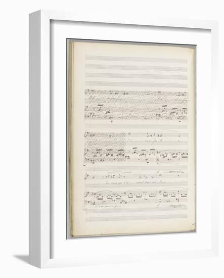 La bonne chanson. Voix, piano. Op. 61 : Mélodie "N'est-ce pas ? Nous irons gais et lents"-Gabriel Fauré-Framed Giclee Print