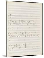 La bonne chanson. Voix, piano. Op. 61 : Mélodie "N'est-ce pas ? Nous irons gais et lents"-Gabriel Fauré-Mounted Giclee Print