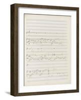 La bonne chanson. Voix, piano. Op. 61 : Mélodie "N'est-ce pas ? Nous irons gais et lents"-Gabriel Fauré-Framed Giclee Print