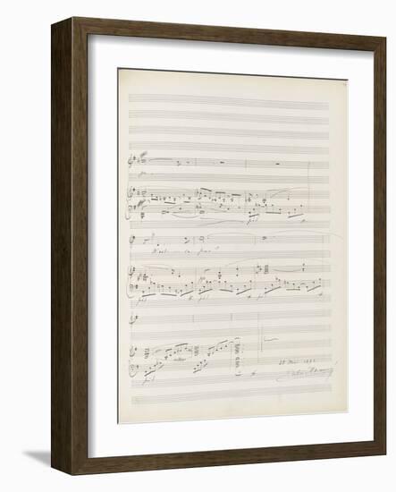 La bonne chanson. Voix, piano. Op. 61 : Mélodie "N'est-ce pas ? Nous irons gais et lents"-Gabriel Fauré-Framed Giclee Print