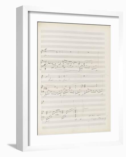 La bonne chanson. Voix, piano. Op. 61 : Mélodie "N'est-ce pas ? Nous irons gais et lents"-Gabriel Fauré-Framed Giclee Print