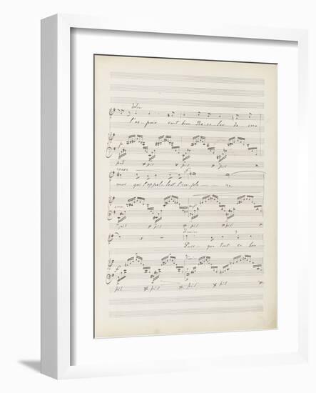 La bonne chanson. Voix, piano. Op. 61 : Mélodie "Puisque l'aube grandit"-Gabriel Fauré-Framed Giclee Print