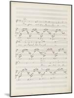 La bonne chanson. Voix, piano. Op. 61 : Mélodie "Puisque l'aube grandit"-Gabriel Fauré-Mounted Giclee Print