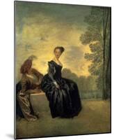 La Boudeuse, 1718-Antoine Watteau-Mounted Art Print