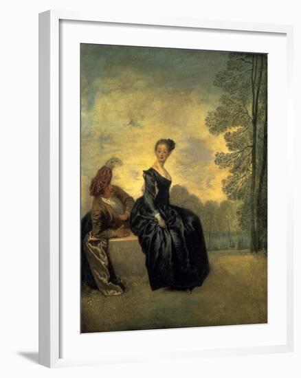 La Boudeuse, 1718-Jean Antoine Watteau-Framed Art Print