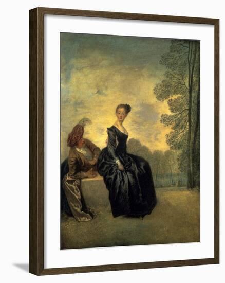 La Boudeuse, 1718-Jean Antoine Watteau-Framed Art Print