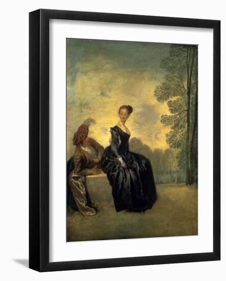 La Boudeuse, 1718-Jean Antoine Watteau-Framed Art Print