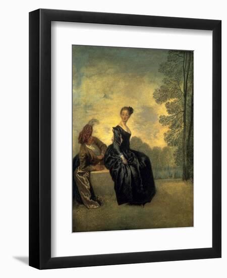 La Boudeuse, 1718-Jean Antoine Watteau-Framed Art Print