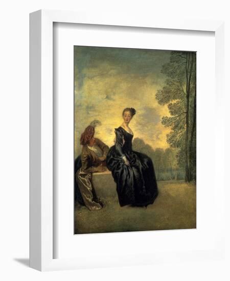 La Boudeuse, 1718-Jean Antoine Watteau-Framed Art Print