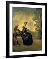 La Boudeuse, 1718-Jean Antoine Watteau-Framed Art Print