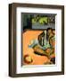 La Boudeuse (Te Faaturuma)-Paul Gauguin-Framed Art Print