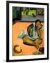 La Boudeuse (Te Faaturuma)-Paul Gauguin-Framed Art Print