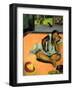 La Boudeuse (Te Faaturuma)-Paul Gauguin-Framed Art Print