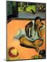 La Boudeuse (Te Faaturuma)-Paul Gauguin-Mounted Art Print