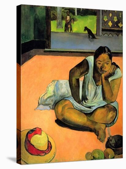 La Boudeuse (Te Faaturuma)-Paul Gauguin-Stretched Canvas