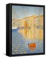 La boue rouge. The red buoy. St. Tropez 1895. Oil on canvas 81 x 65 cm R. F. 1957-12.-Paul Signac-Framed Stretched Canvas