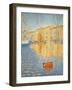 La boue rouge. The red buoy. St. Tropez 1895. Oil on canvas 81 x 65 cm R. F. 1957-12.-Paul Signac-Framed Giclee Print