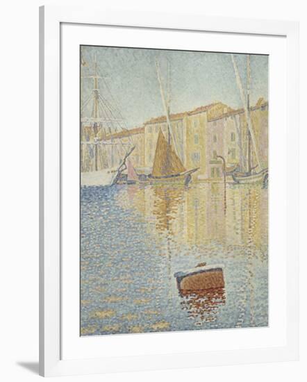 La Bouée rouge, Saint-Tropez-Paul Signac-Framed Giclee Print