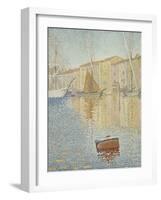 La Bouée rouge, Saint-Tropez-Paul Signac-Framed Giclee Print