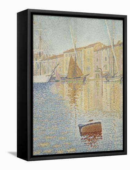 La Bouée rouge, Saint-Tropez-Paul Signac-Framed Stretched Canvas