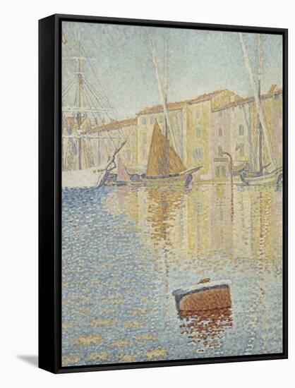 La Bouée rouge, Saint-Tropez-Paul Signac-Framed Stretched Canvas