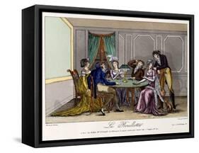 La Bouillotte, C.1810-null-Framed Stretched Canvas