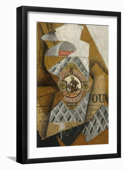 La Bouteille D'Anis (The Bottle of Anís Del Mono)-Juan Gris-Framed Giclee Print