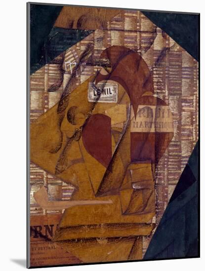 La Bouteille de rhum de la Martinique-Juan Gris-Mounted Giclee Print